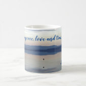 Mug Donnez-moi la paix, l'amour et la tranquillité Per (Centre)