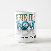 Mug Donnez-moi une illustration vectorielle de police (Centre)