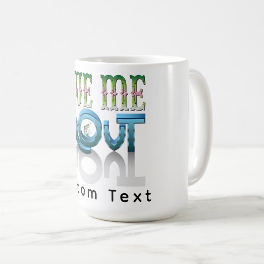 Mug Donnez-moi une illustration vectorielle de police (Devant droit)
