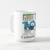 Mug Donnez-moi une illustration vectorielle de police (Devant gauche)