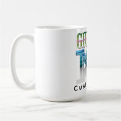 Mug Donnez-moi une illustration vectorielle de police (Gauche)