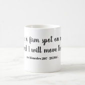 Mug Donnez-moi une tache ferme sur laquelle pour se (Centre)