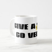 Mug Donnez un F*ck vont végétalien (Devant gauche)