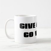 Mug Donnez un F*ck vont végétalien (Gauche)