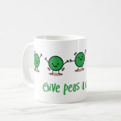 Mug Donnez une chance aux petits pois (Devant gauche)
