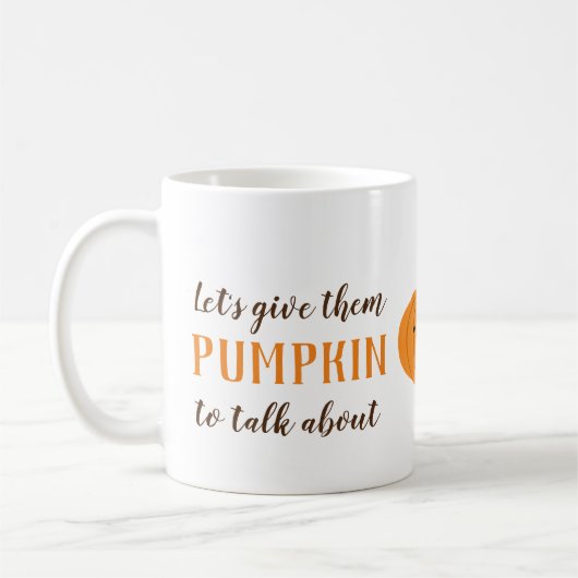 Mug Donnons-leur un Citrouille pour parler d'Halloween (Gauche)