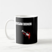 Mug Donor Fun Bloody Wound Kidney Mème sur le dos 4 (Gauche)