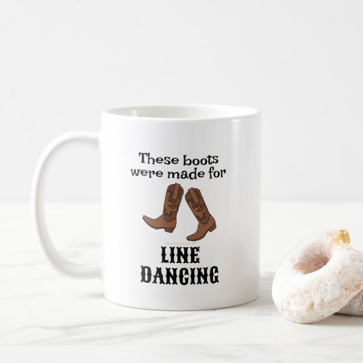 Mug Dons amusants pour danseurs de ligne Bottes de dan (Avec donut)