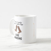 Mug Dons amusants pour danseurs de ligne Bottes de dan (Devant gauche)
