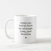 Mug Dons amusants pour maman, maman Cadeau des enfants (Gauche)