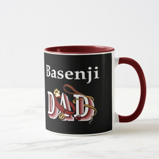Mug Dons de père de chien Basenji (Droite)