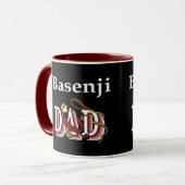 Mug Dons de père de chien Basenji (Devant gauche)
