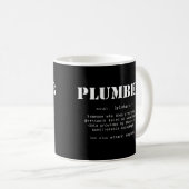 Mug Dons de plombier amusant - Définition du dictionna (Devant droit)