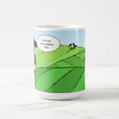 Mug Dons de retraite amusants| Vaches sur le pâturage (Centre)