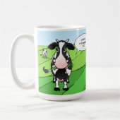 Mug Dons de retraite amusants| Vaches sur le pâturage (Gauche)