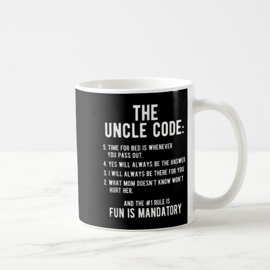 Mug Dons D'Oncle Drôle Par Design Tee Compagnie Code O (Droite)