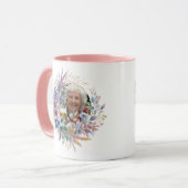 Mug Dons PHOTO Fête des mères Anniversaire Floral Best (Devant gauche)