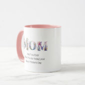 Mug Dons PHOTO Fête des mères Anniversaire Floral Best (Devant gauche)