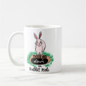 Mug Dont Go Down The Rabbit Hole Womens Red  (Gauche)