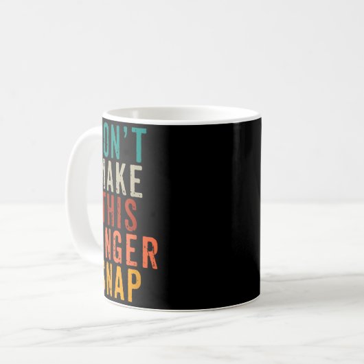 Mug Don't Make This Ginger Snap Funny Readhead  (Devant gauche)