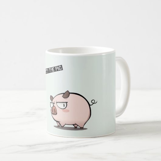 Mug Don't mess with he pig (Devant droit)