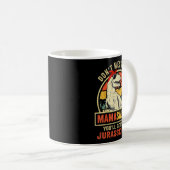 Mug Dont Mess With Mamasaurus Youll Get Jurkicked Moth (Devant droit)