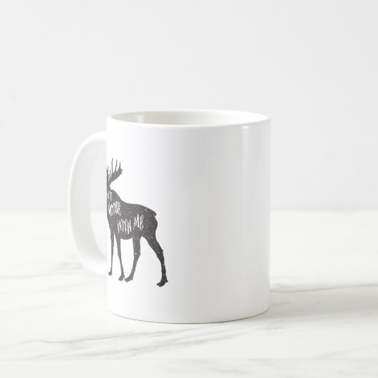 Mug Don't Moose With Me Distressed Animal Lover Gift  (Devant gauche)