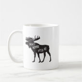 Mug Don't Moose With Me Distressed Animal Lover Gift  (Gauche)