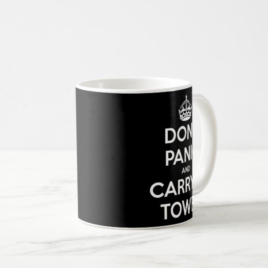 Mug Dont Panic And Carry A Towel  (Devant droit)