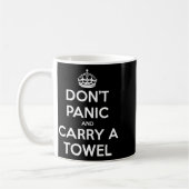 Mug Dont Panic And Carry A Towel  (Gauche)