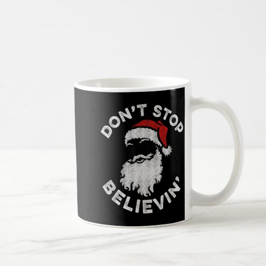 Mug Don't Stop Believin' Cool Shades Santa  (Droite)
