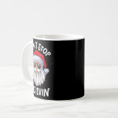 Mug Dont Stop Believin Santa Funny Christmas Boys Kid  (Devant gauche)
