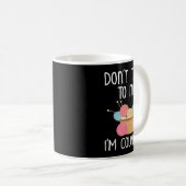 Mug Don't Talk To Me I'm Counting - Funny Knitter Gift (Devant droit)