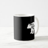 Mug Don't Wake The Bear Funny Bear Silhouette Graphic  (Devant droit)