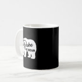 Mug Don't Wake The Bear Funny Bear Silhouette Graphic (Devant gauche)