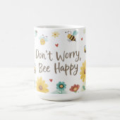 Mug Don't Worry Bee Happy Cute Bee (Centre)