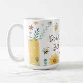 Mug Don't Worry Bee Happy Cute Bee (Gauche)
