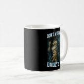 Mug Don't Worry Kitten Daddy's Here Funny Alpha Wolves (Devant droit)