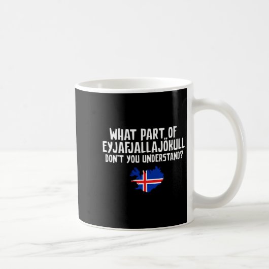 Mug Dont You Understand Volcano Iceland (Droite)