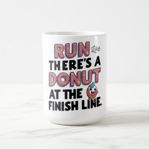 Mug Donut à la ligne finale Funny Fitness Motivation