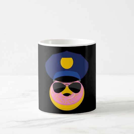 Mug Donut de police - Officier laqué (Centre)