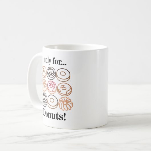 Mug Donut Doughnut Sweet Funny (Devant gauche)