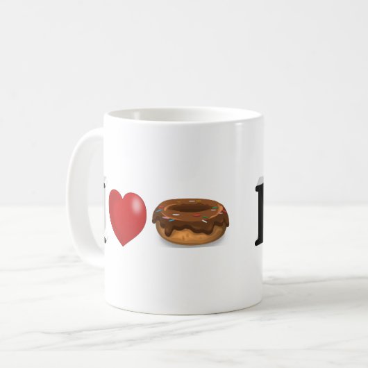 Mug Donut Lover moitié (Devant gauche)