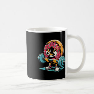 Mug Donut soulève des poids Gym drôle de travail de le