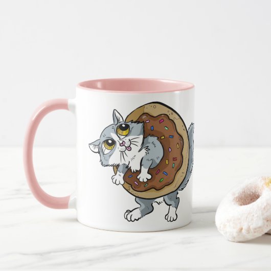 Mug Donut sucré Kitty (Avec donut)