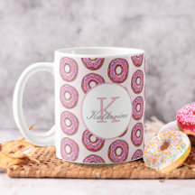Donut Sweet Girl Sprinkings Motif Nom personnalisé