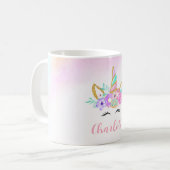 Mug Donut & Unicorne Personnalisé (Devant gauche)
