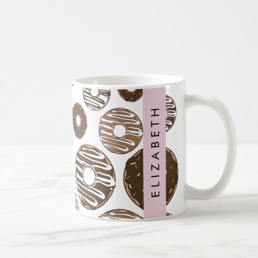 Mug Donuts Au Chocolat, Donuts Au Caramel, Glace, Votr (Droite)