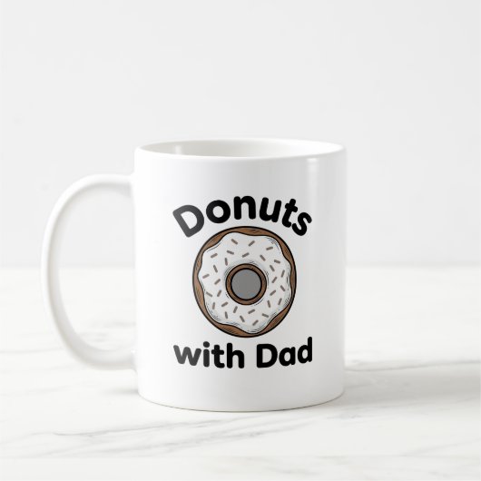 Mug Donuts avec Papa Conception de chemise de Donut Vi (Gauche)