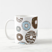 Mug Donuts Bleus, Donuts Brown, Sprinkings, Votre Nom (Gauche)